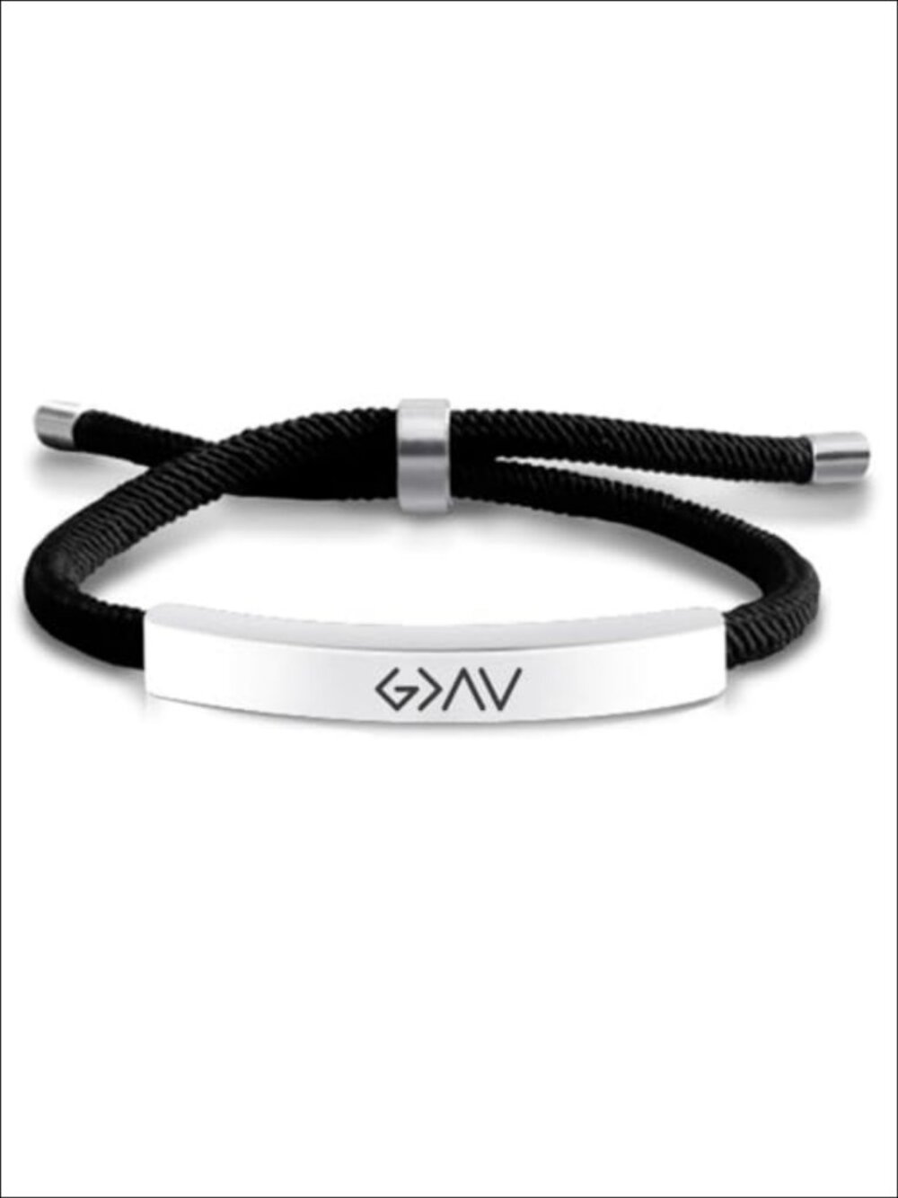 Christian Bracelet God Is Greater Than Highs and Lows Adjustable Braided Cord